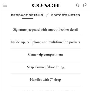 Coach like new brown color and tan